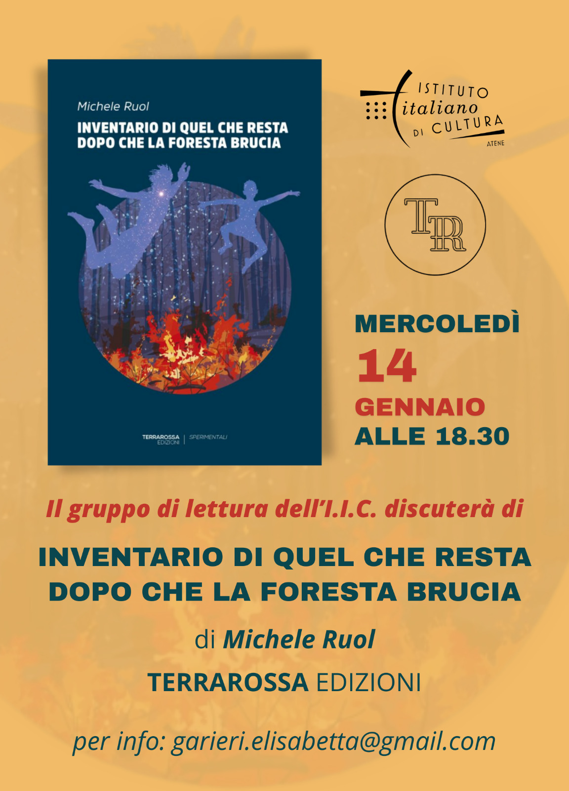 Mercoledì 14 Gennaio, ore 18:30 | Gruppo di lettura in italiano