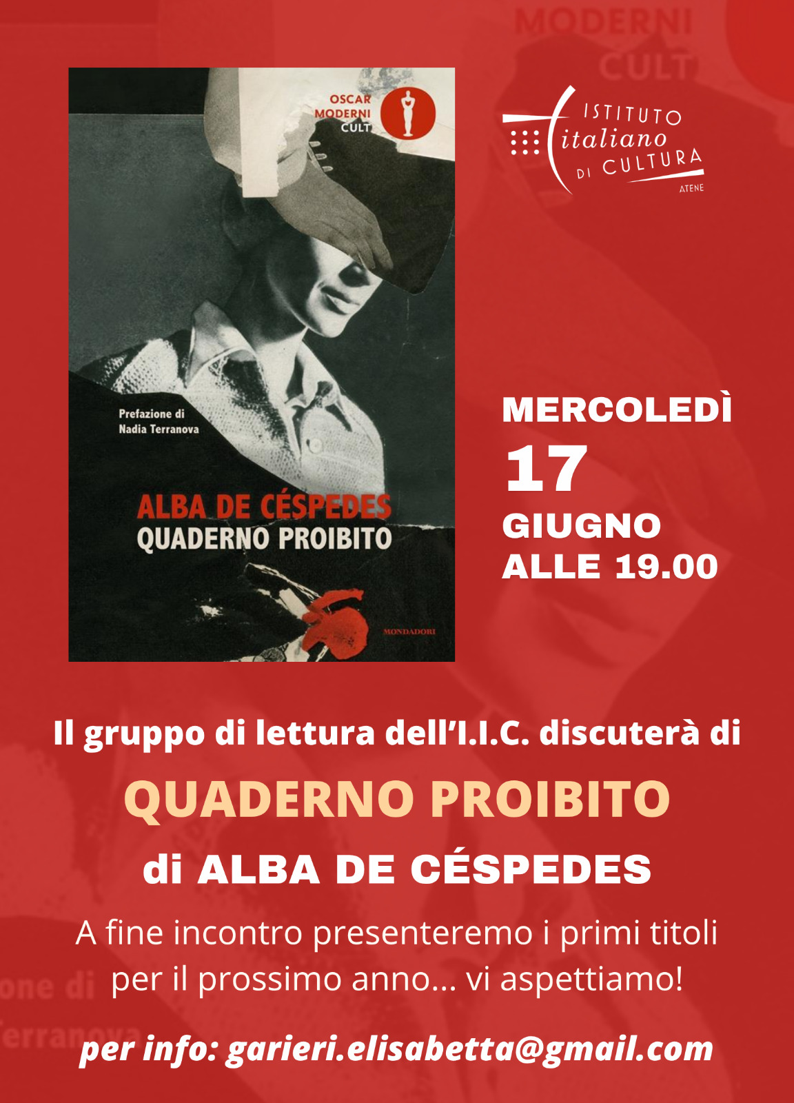 Gruppo di lettura 17 giugno